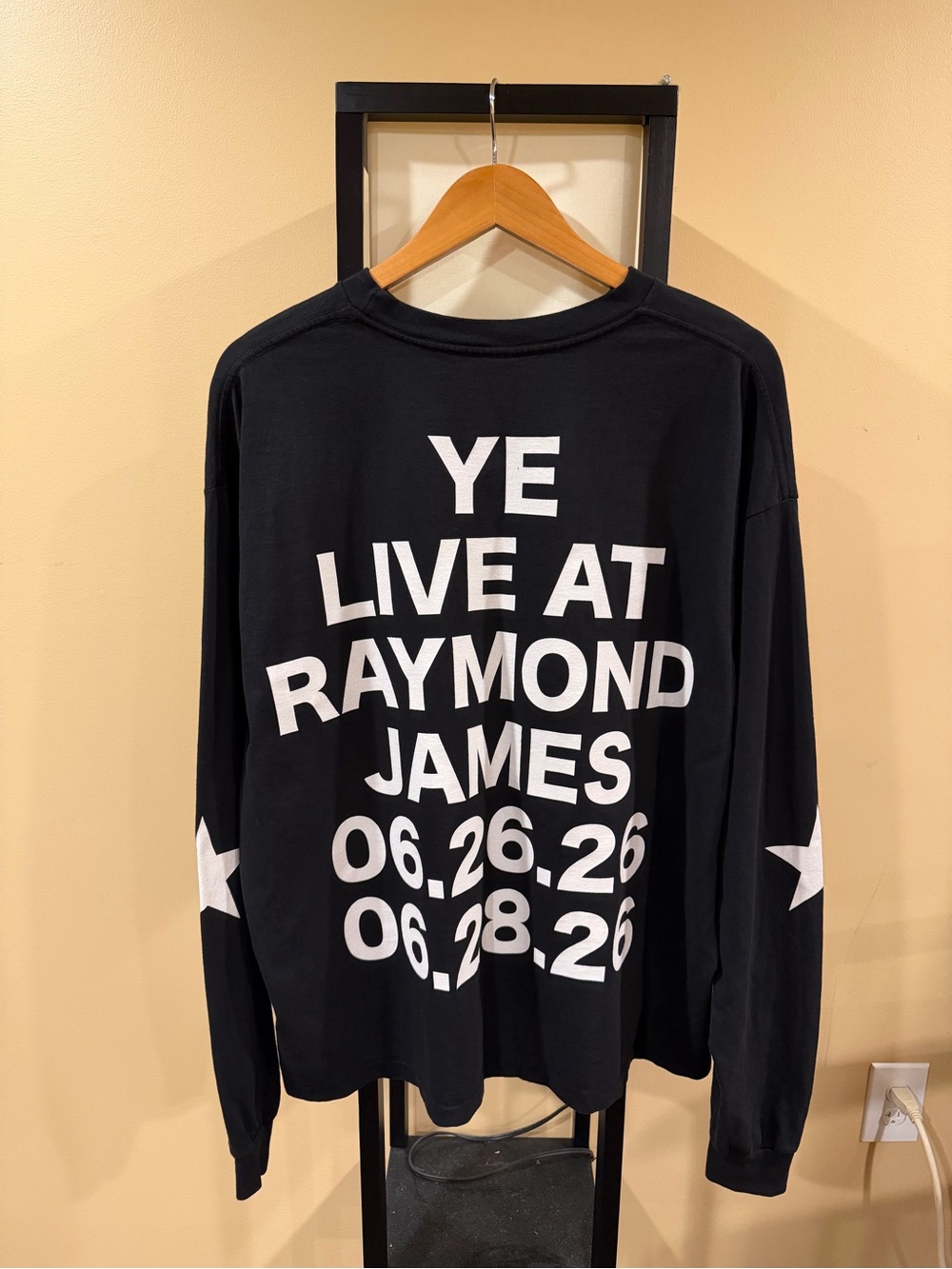 Kanye West Bully Merch Ye Live at Raymound James Black L/S Shirt